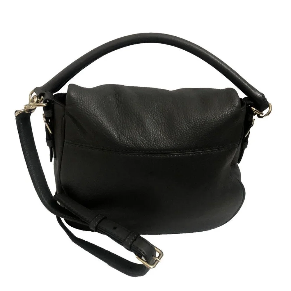 Kate Spade Crossbody Shoulderbag Devin Cobble Hill Smoke Gray Pebble Leather